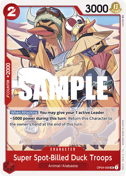 Super Spot-Billed Duck Troops [OP04-009] OP04 - Kingdoms of Intrigue