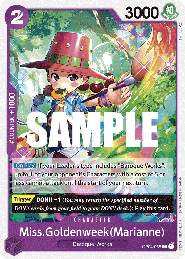 Miss.Goldenweek(Marianne) [OP04-065] OP04 - Kingdoms of Intrigue