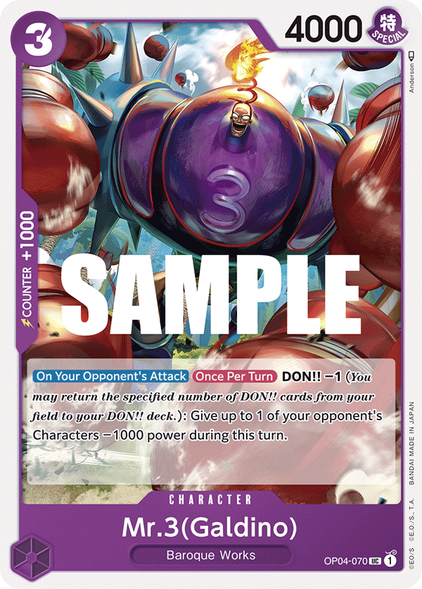 Mr.3(Galdino) [OP04-070] OP04 - Kingdoms of Intrigue