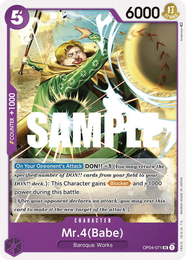 Mr.4(Babe) [OP04-071] OP04 - Kingdoms of Intrigue