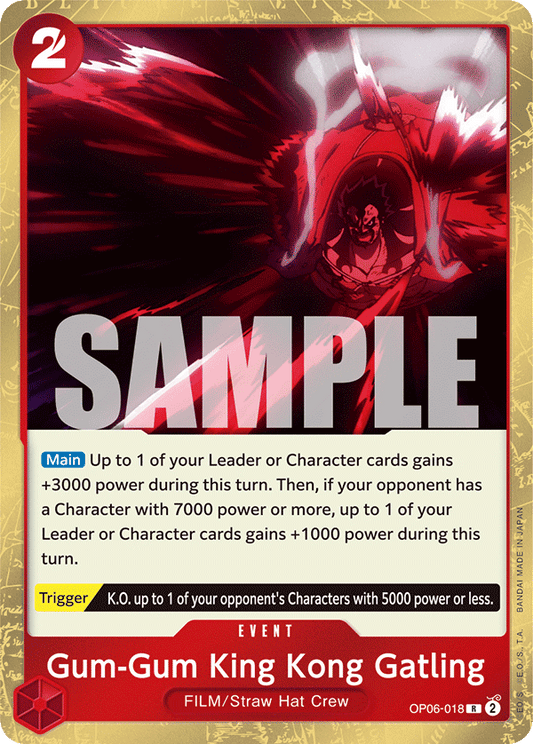 Gum-Gum King Kong Gatling [OP06-018] OP06 - Wings of the Captain