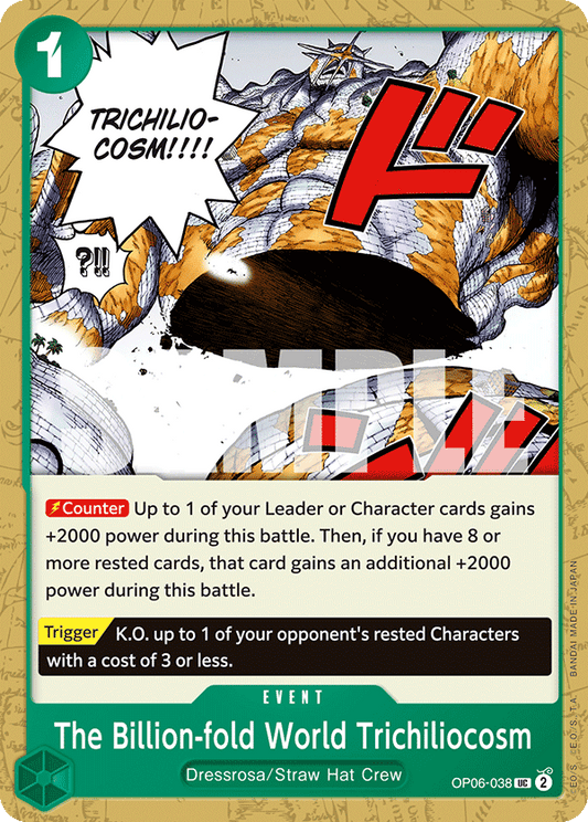 The Billion-Fold World Trichiliocosm [OP06-038] OP06 - Wings of the Captain