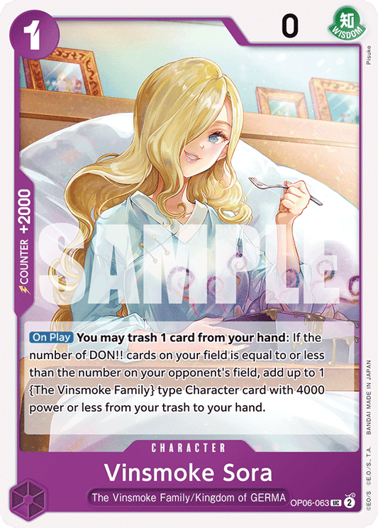 Vinsmoke Sora [OP06-063] OP06 - Wings of the Captain