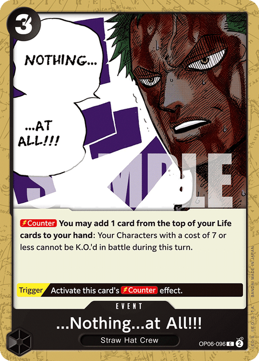 ...Nothing...at All!!! [OP06-096] OP06 - Wings of the Captain