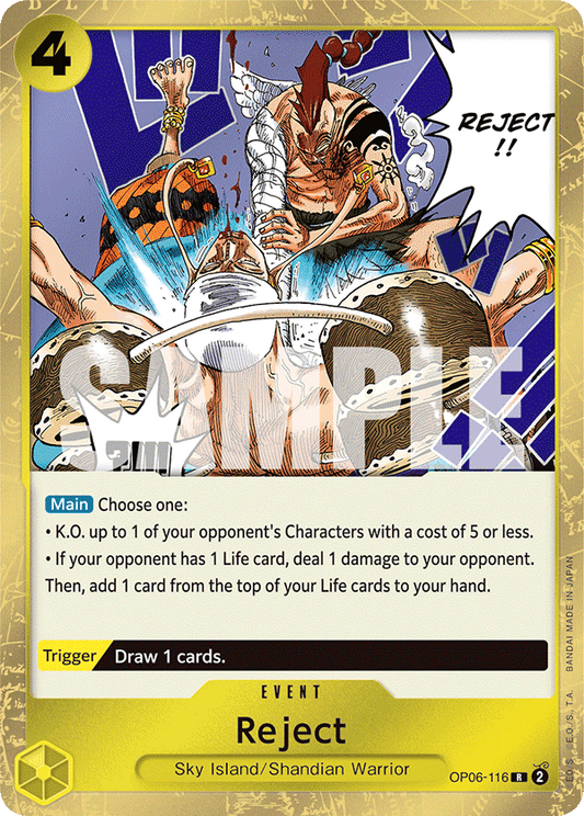 Reject [OP06-116] OP06 - Wings of the Captain