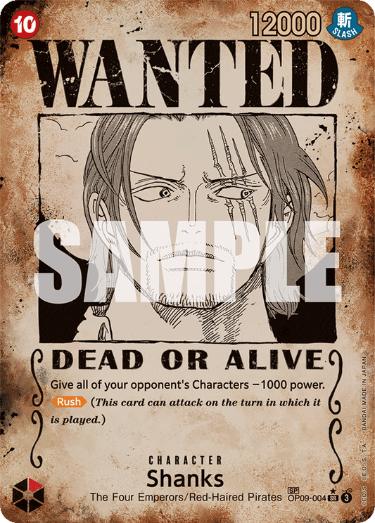 Shanks (SP) [OP09-004] OP09 - Emperors in the New World