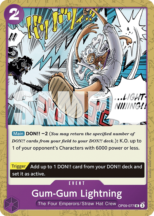 Gum-Gum Lightning [OP09-077] OP09 - Emperors in the New World