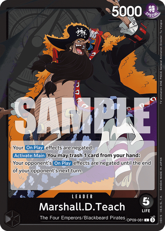 Marshall.D.Teach [OP09-081] OP09 - Emperors in the New World