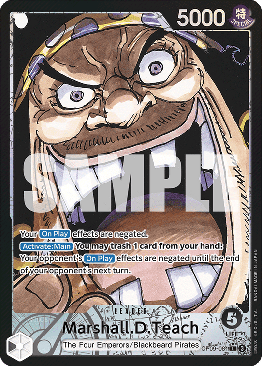 Marshall.D.Teach (Parallel Alternate Art) [OP09-081] OP09 - Emperors in the New World