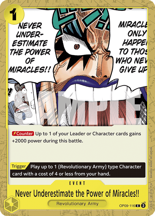 Never Underestimate the Power of Miracles!! [OP09-116] OP09 - Emperors in the New World
