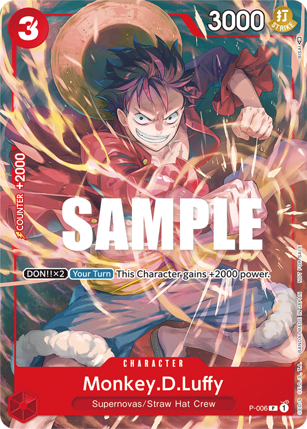 Monkey.D.Luffy (Parallel Alternate Art) [P-006] Tournament Pack Vol. 1