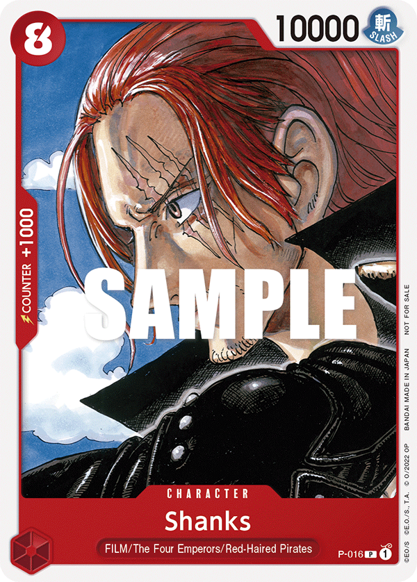 Shanks [P-016] ONE PIECE FILM RED Promo