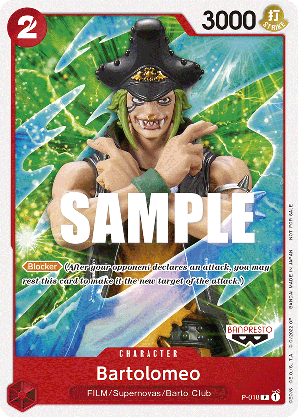 Bartolomeo [P-018] ONE PIECE FILM RED Promo