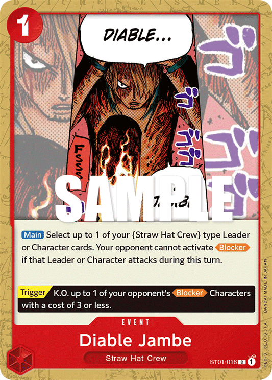 Diable Jambe [ST01-016] Starter Deck 01 - Straw Hat Crew