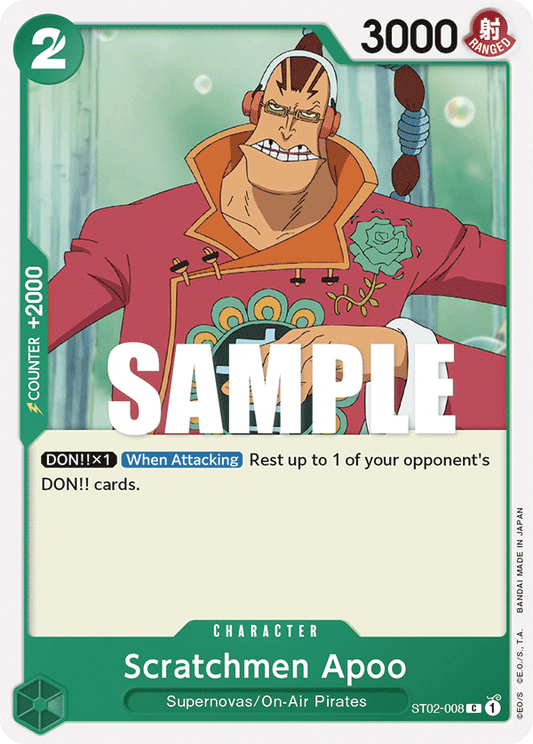 Scratchmen Apoo [ST02-008] Starter Deck 02 - Worst Generation