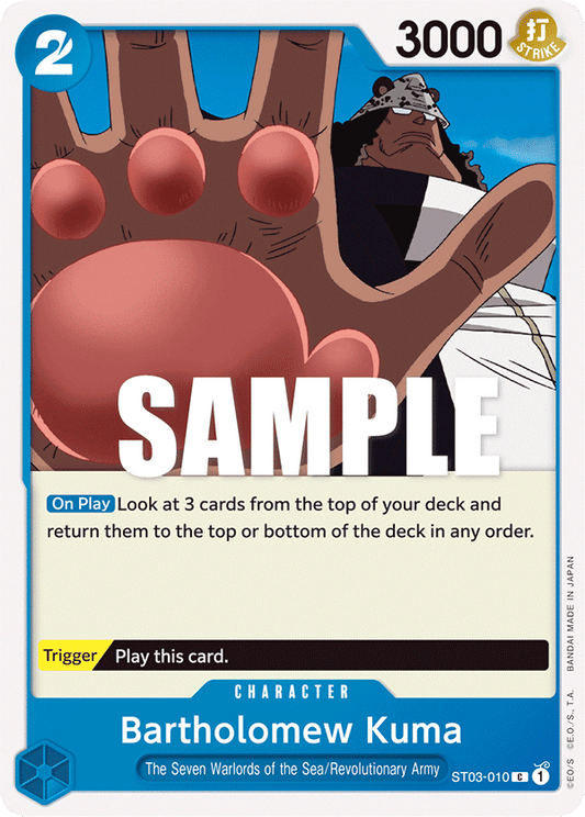 Bartholomew Kuma [ST03-010] Starter Deck 03 - The Seven Warlords of the Sea