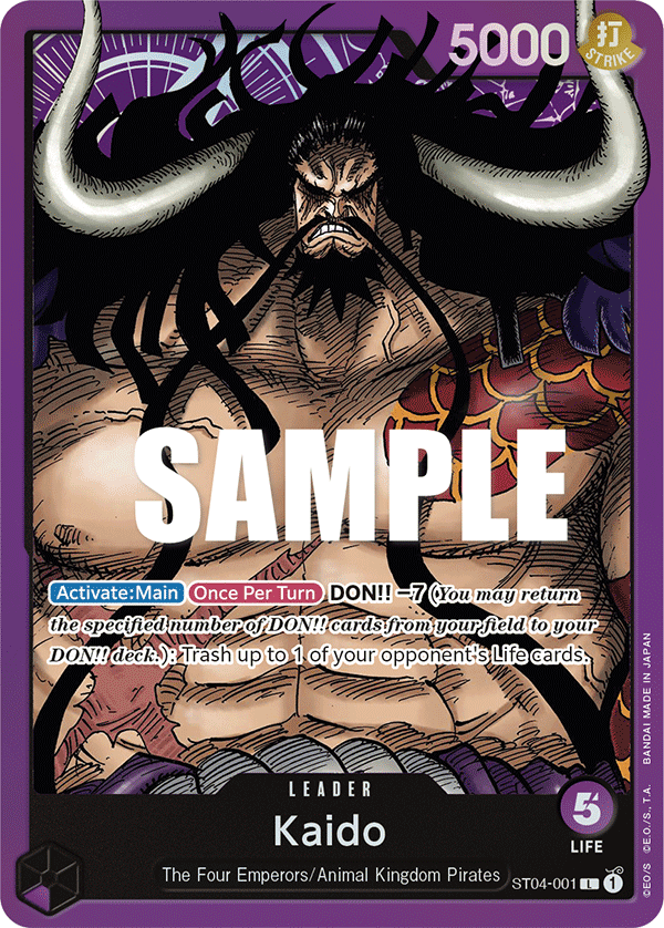 Kaido [ST04-001] Starter Deck 04 - Animal Kingdom Pirates