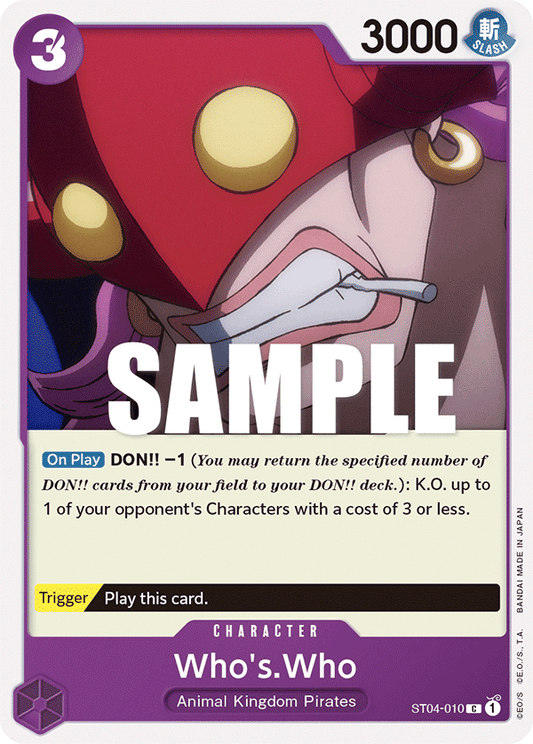 Who's.Who [ST04-010] Starter Deck 04 - Animal Kingdom Pirates