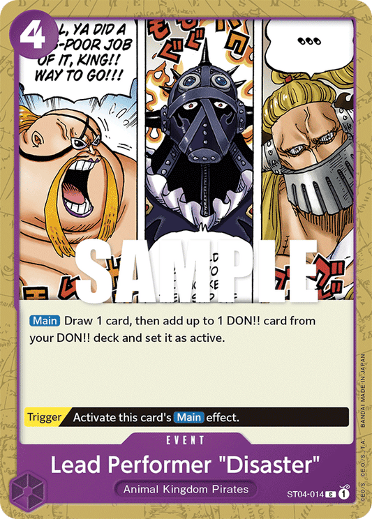 Lead Performer "Disaster" [ST04-014] Starter Deck 04 - Animal Kingdom Pirates