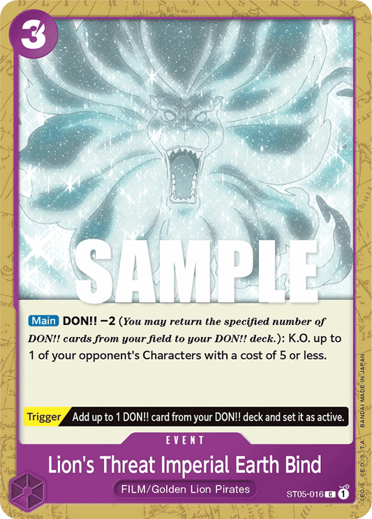 Lion's Threat Imperial Earth Bird [ST05-016] Starter Deck 05 - One Piece Film Edition