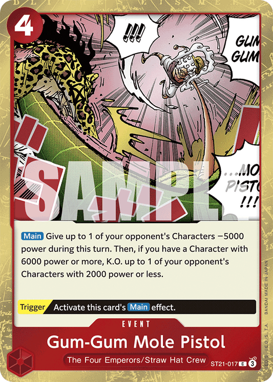 Gum-Gum Mole Pistol [ST21-017] Starter Deck EX ST21 - Gear 5