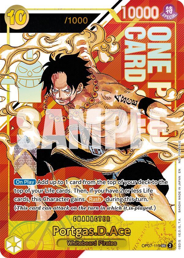 Portgas.D.Ace [OP07-119] OP07 - Serial Number "0039"