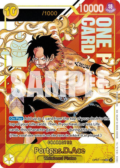 Portgas.D.Ace [OP07-119] OP07 - Serial Number "0039"