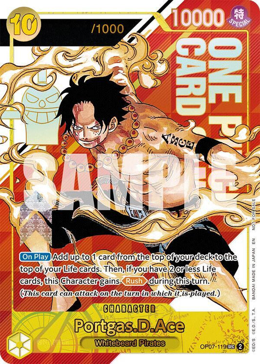 Portgas.D.Ace [OP07-119] OP07 - Serial Number "0039"