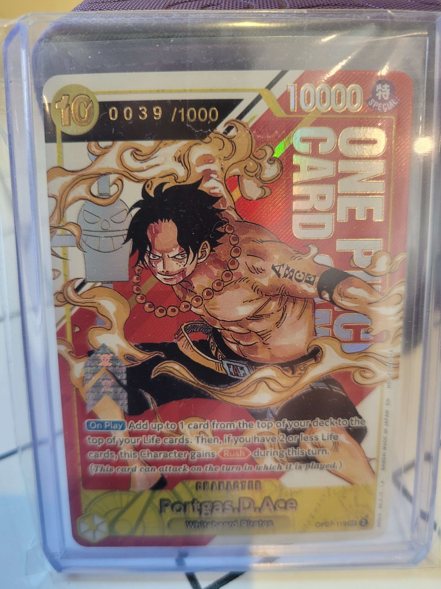 Portgas.D.Ace [OP07-119] OP07 - Serial Number "0039"