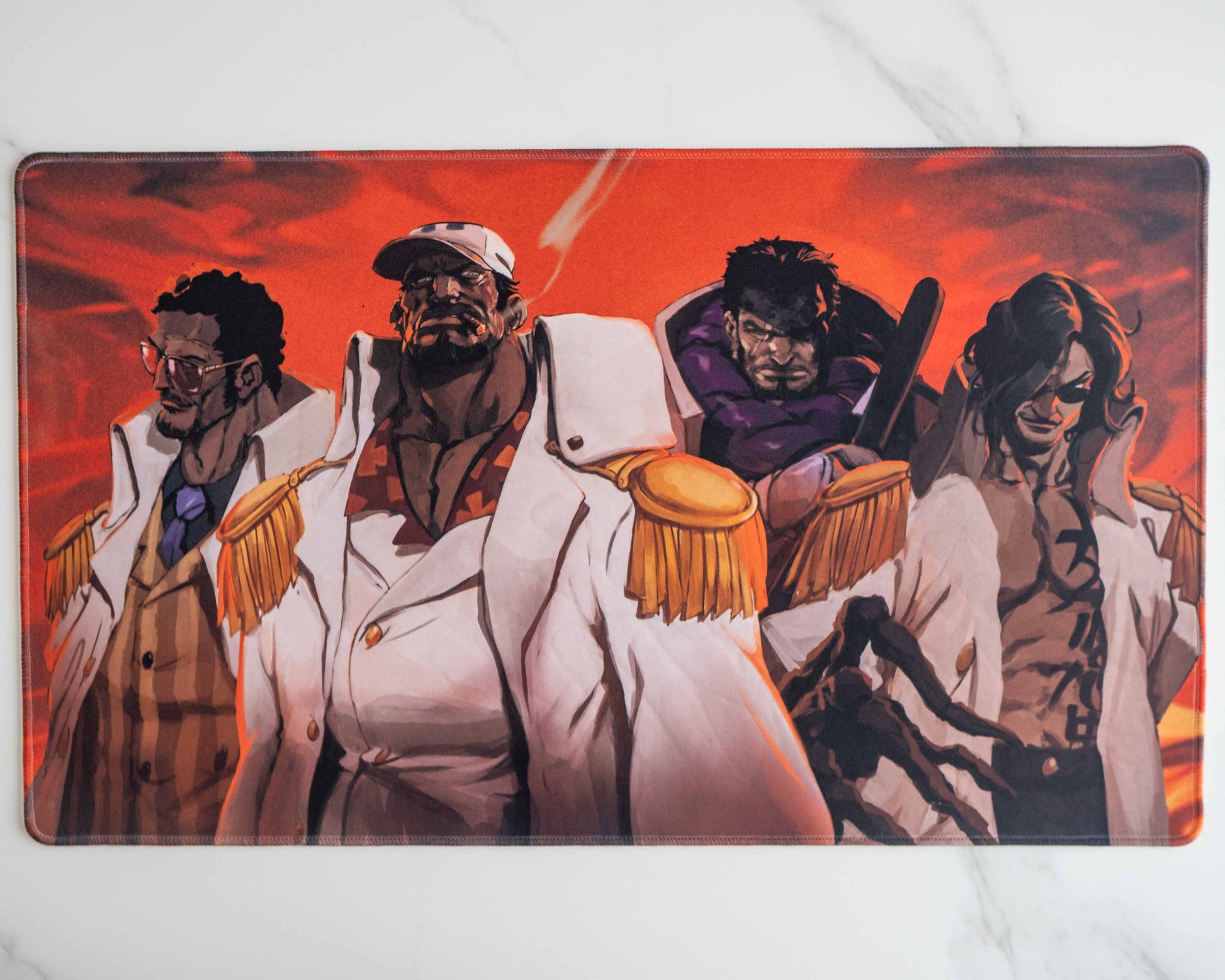image of a playmat featured the fleet admiral and his three admirals