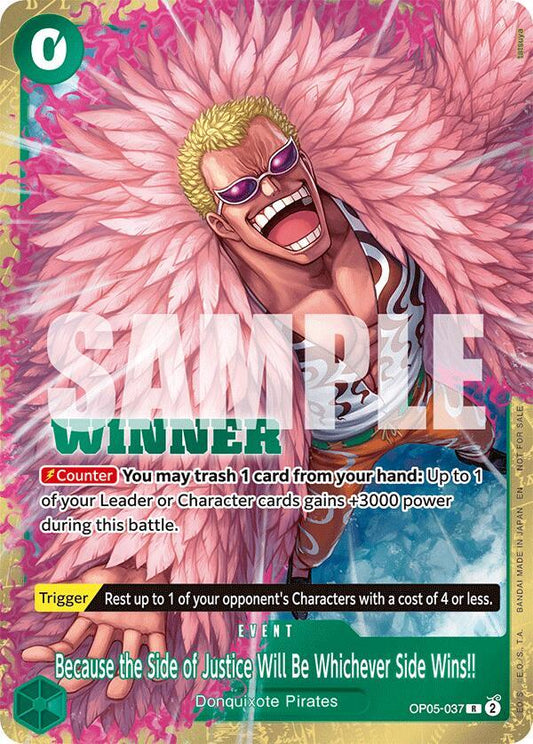 Because the Side of Justice Will Be Whichever Side Wins!! [OP05-037] Winner Pack 2025 Vol. 4