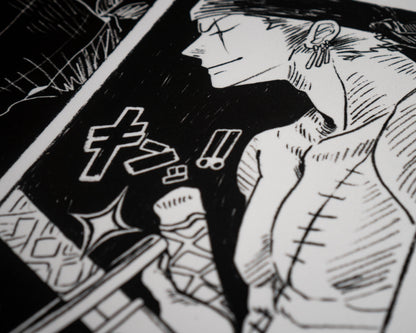 Manga Three-Sword Style (14"x24")